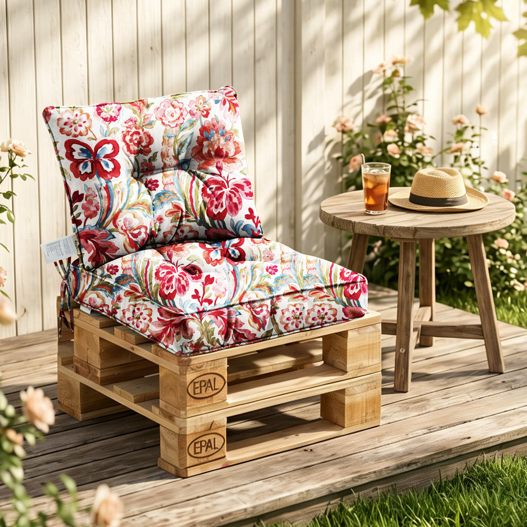 Outdoor Chair Cushions Set of 2  All-Weather Patio Furniture Cushions with High Resilience Foam  Indoor Outdoor Seat & Back Cushion for Patio, Garden  Sunroom