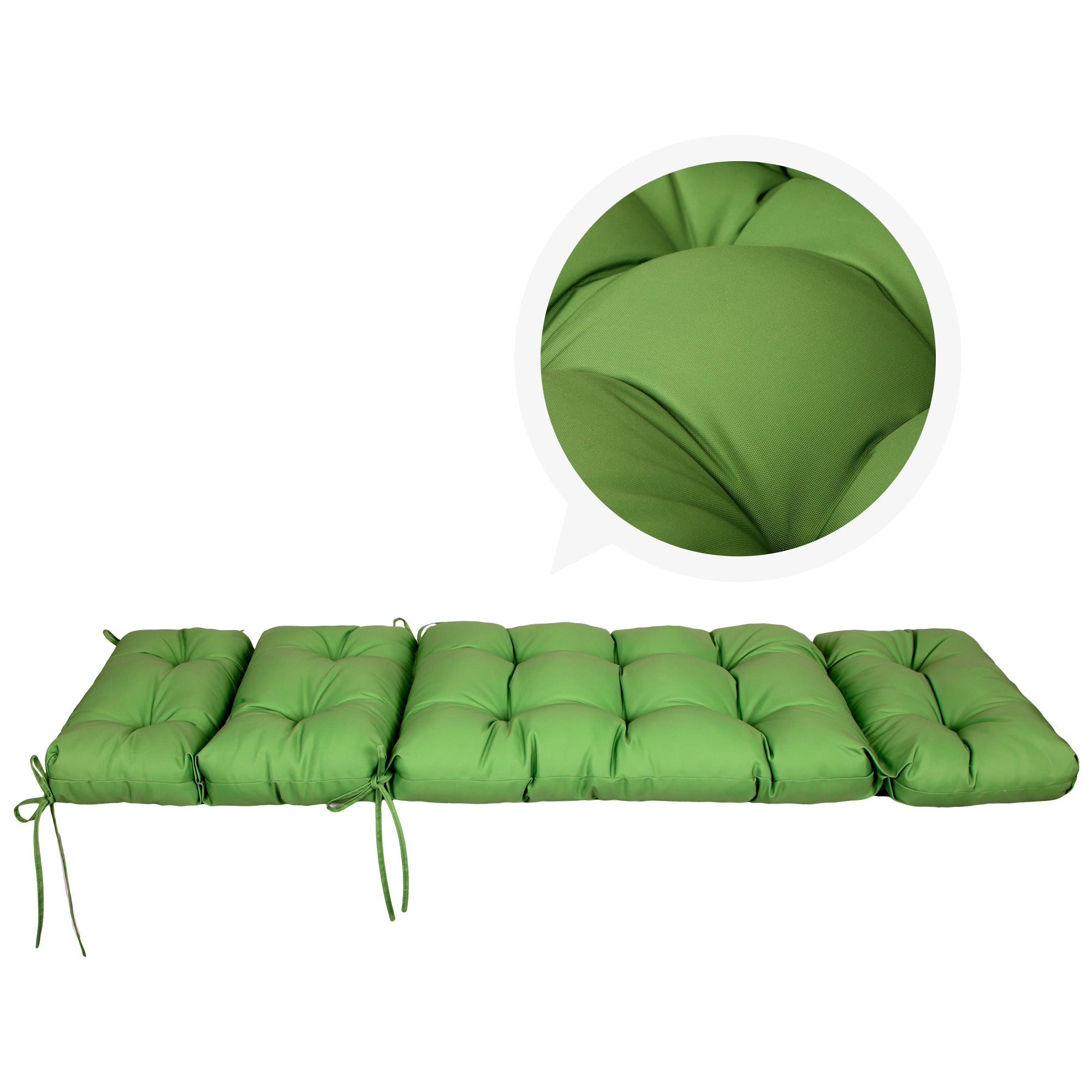 ARTPLAN Outdoor Chaise Lounge Cushion 72x22x4 inches, Floral Tufted Thick Replacement Cushion with Ties, All Weather Wicker Patio Furniture Cushion