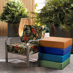 ARTPLAN Outdoor Deep Seat Slipcovers，Set of 2 24x24x6" 18x24 Olefin,Square Outdoor Cushion Cover, for Patio Funiture