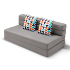 Convertible Folding Sofa Bed, High-Density Memory Foam Sofa Bed with a Fluffy Pillow, Modern Futon Floor Couch Guest Bed for Living Room/Dorm/Guest Use/Home Office/Apartment
