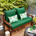 ARTPLAN Patio Bench Cushions Set of 5, Outdoor Sofa Cushions | All-Weather Fabric | Lumbar Support Pillows | Waterproof & Fade-Resistant for Sectionals