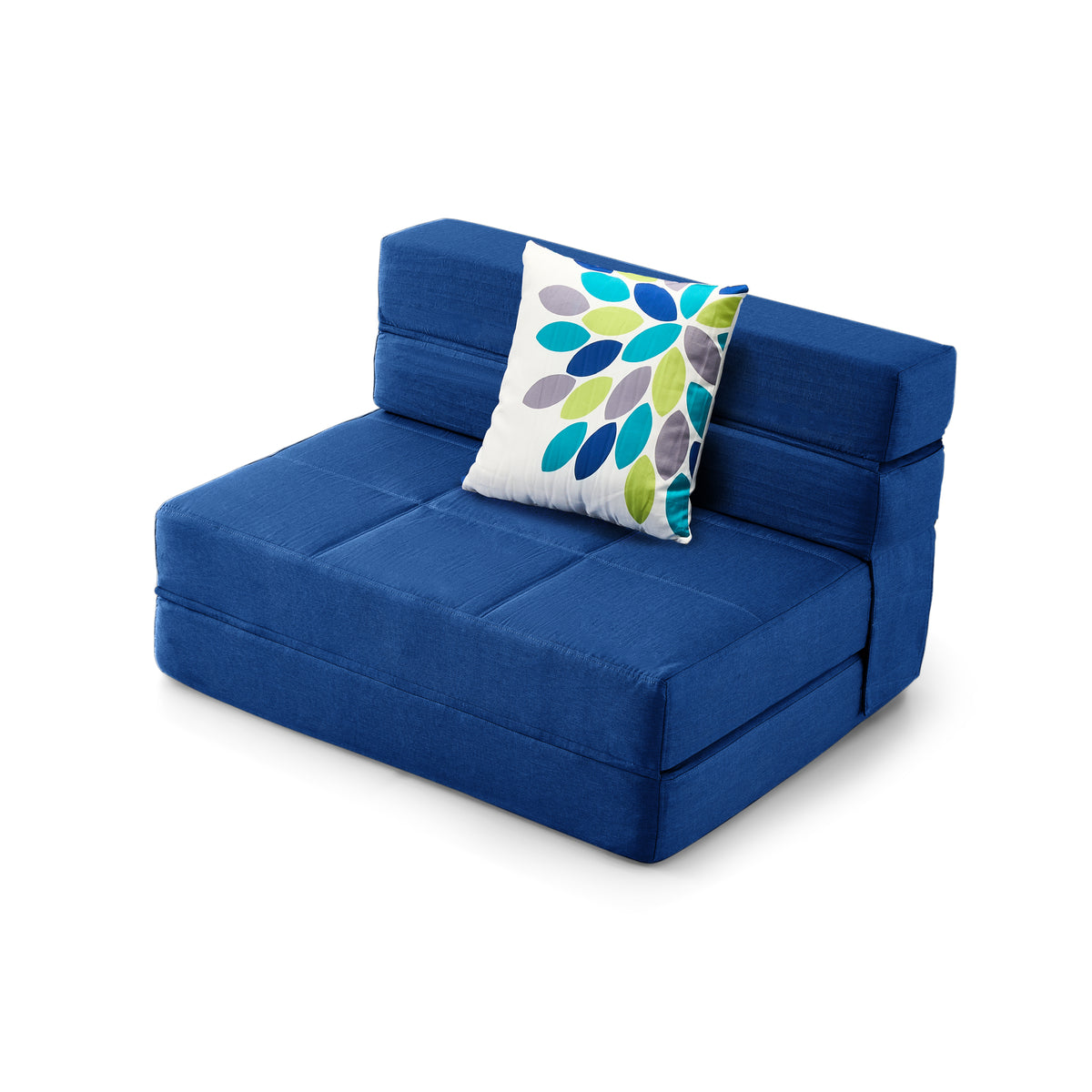 Convertible Folding Sofa Bed, High-Density Memory Foam Sofa Bed with a Fluffy Pillow, Modern Futon Floor Couch Guest Bed for Living Room/Dorm/Guest Use/Home Office/Apartment
