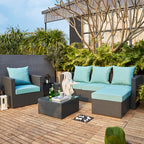 ARTPLAN 2-Piece Deep Seat Cushion Set with Backrest - Multiple Colors | All-Weather Outdoor Sofa Cushions for Sectionals & Patio Conversation Sets