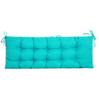 ARTPLAN Outdoor 48 Inch Bench Cushion Tufted for Outdoor Furniture, 48"x18"x4" Wicker Patio Loveseat Cushion All Weather