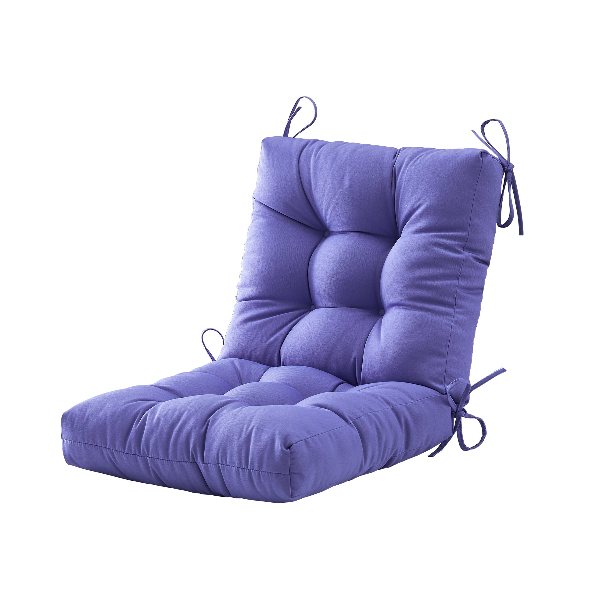 ARTPLAN Outdoor Chair Cushions,40"x20"x4",Low BackTufted Thick Outdoor Wicker Lawn Seat Cushion with Ties for Patio Furniture