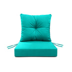 Outdoor Seat Cushion Set  24"W x 24"D x 4"T Waterproof & Fade Resistant Patio Furniture Cushions with Removable Zipper Cover, High-Resilience Foam for Chair Sofa Couch