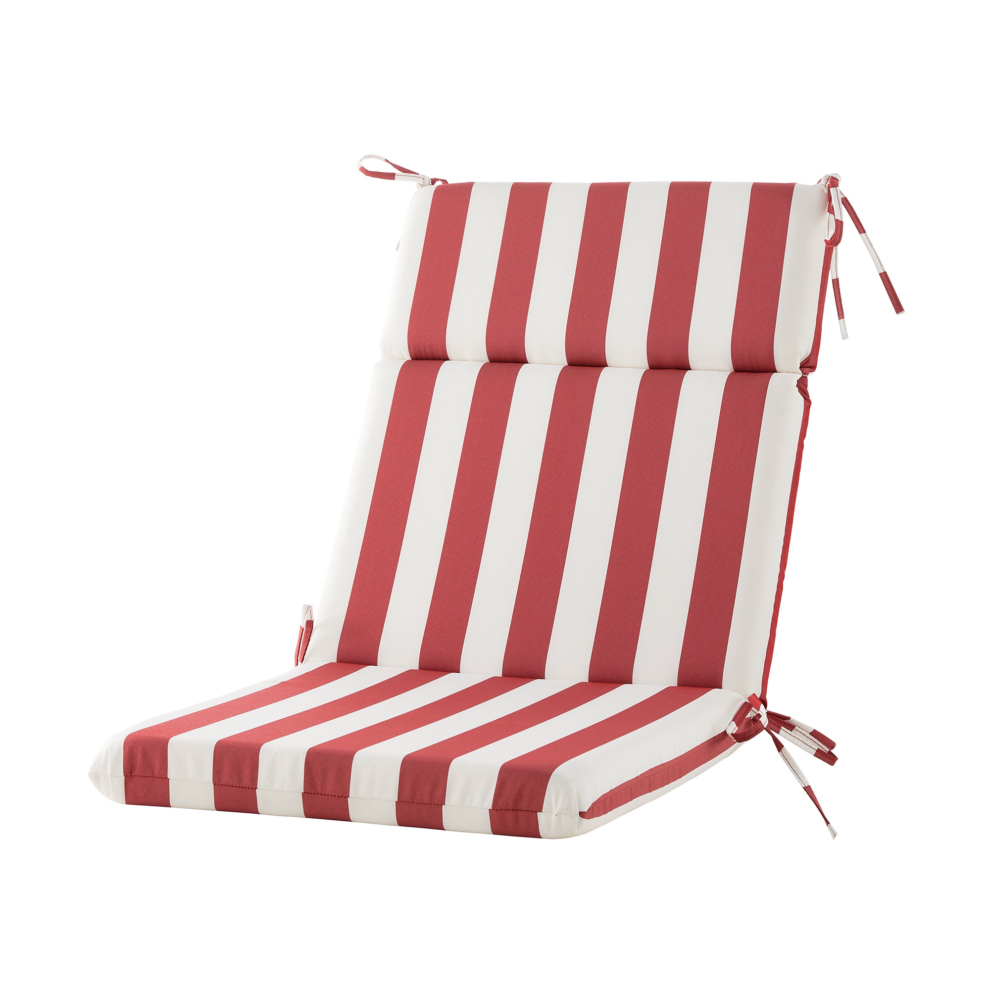 ARTPLAN Outdoor Chair Cushion,Seat & High Back Adirondack Rocking Wicker Chair Lawn Foam Cushion for Patio Furniture,45.5"x21"x3"