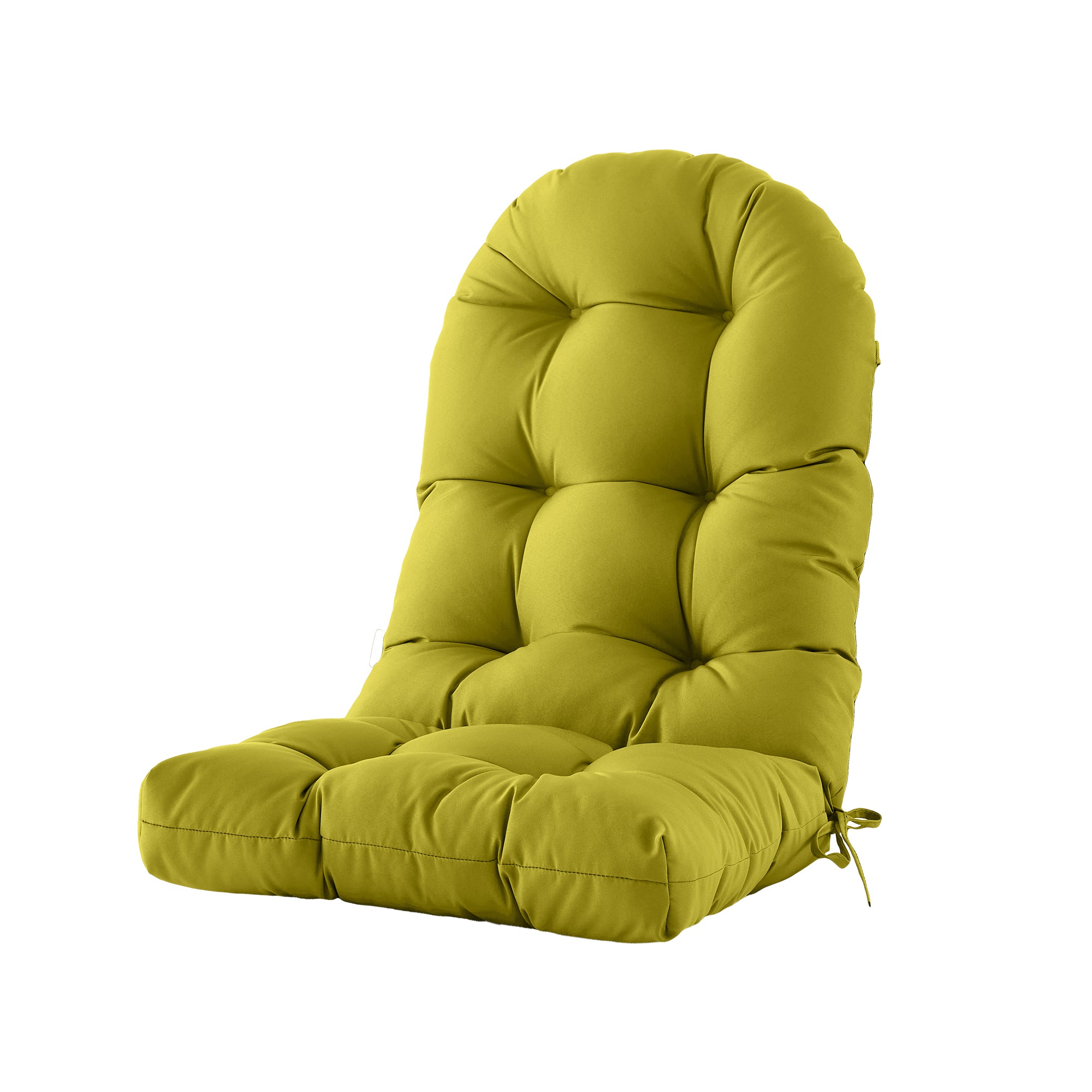 Patio Rocking Chair Cushion with Ties,48"x21"x4" Water Resistant Polyester High Back Replacement Pad, Thick Filled Outdoor Patio Cushions for Porch Deck Balcony Garden Seating