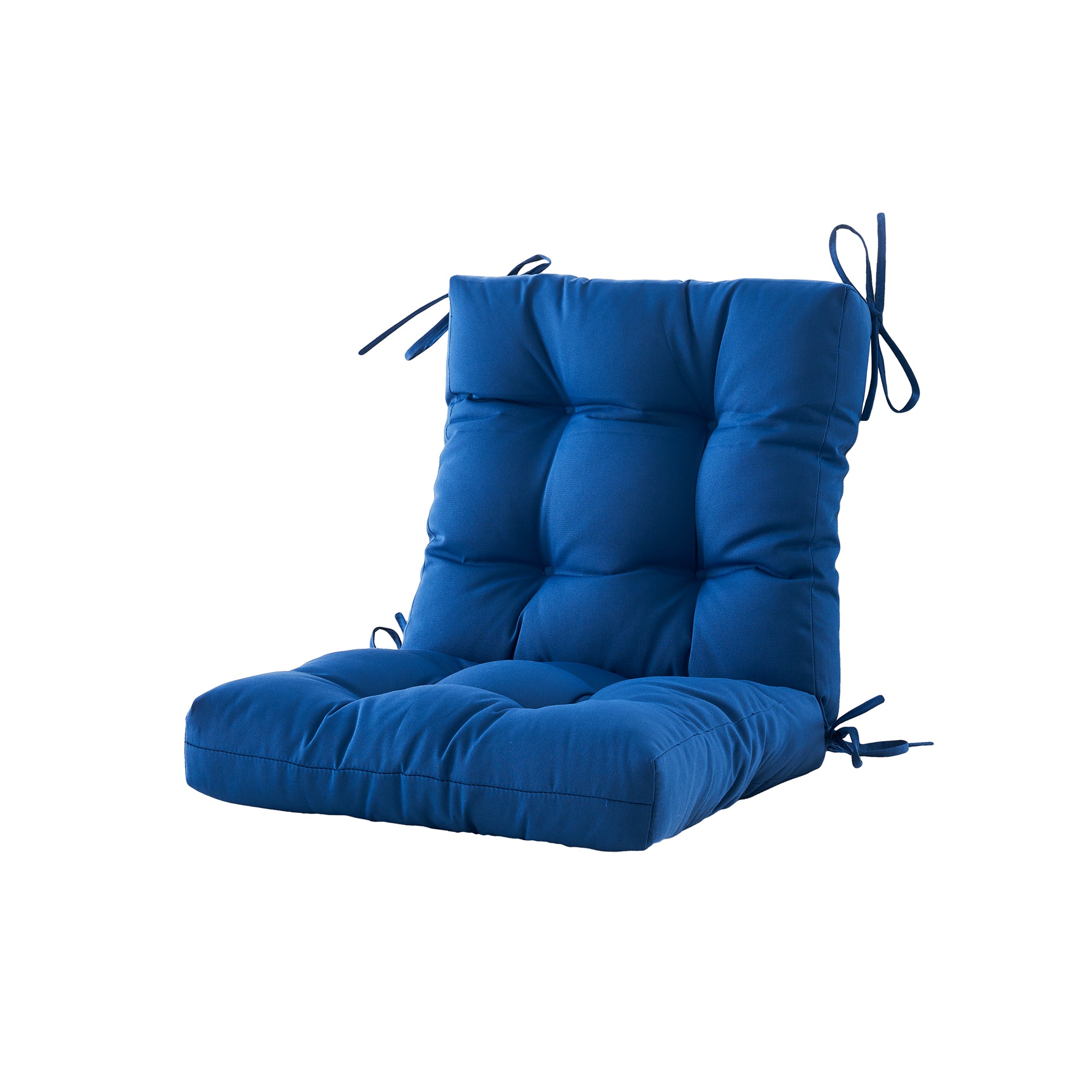 ARTPLAN Outdoor Chair Cushions,40"x20"x4",Low BackTufted Thick Outdoor Wicker Lawn Seat Cushion with Ties for Patio Furniture
