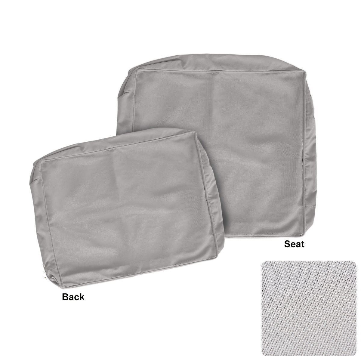 ARTPLAN Outdoor Deep Seat Slipcovers，Set of 2 24x24x6" 18x24 Olefin,Square Outdoor Cushion Cover, for Patio Funiture