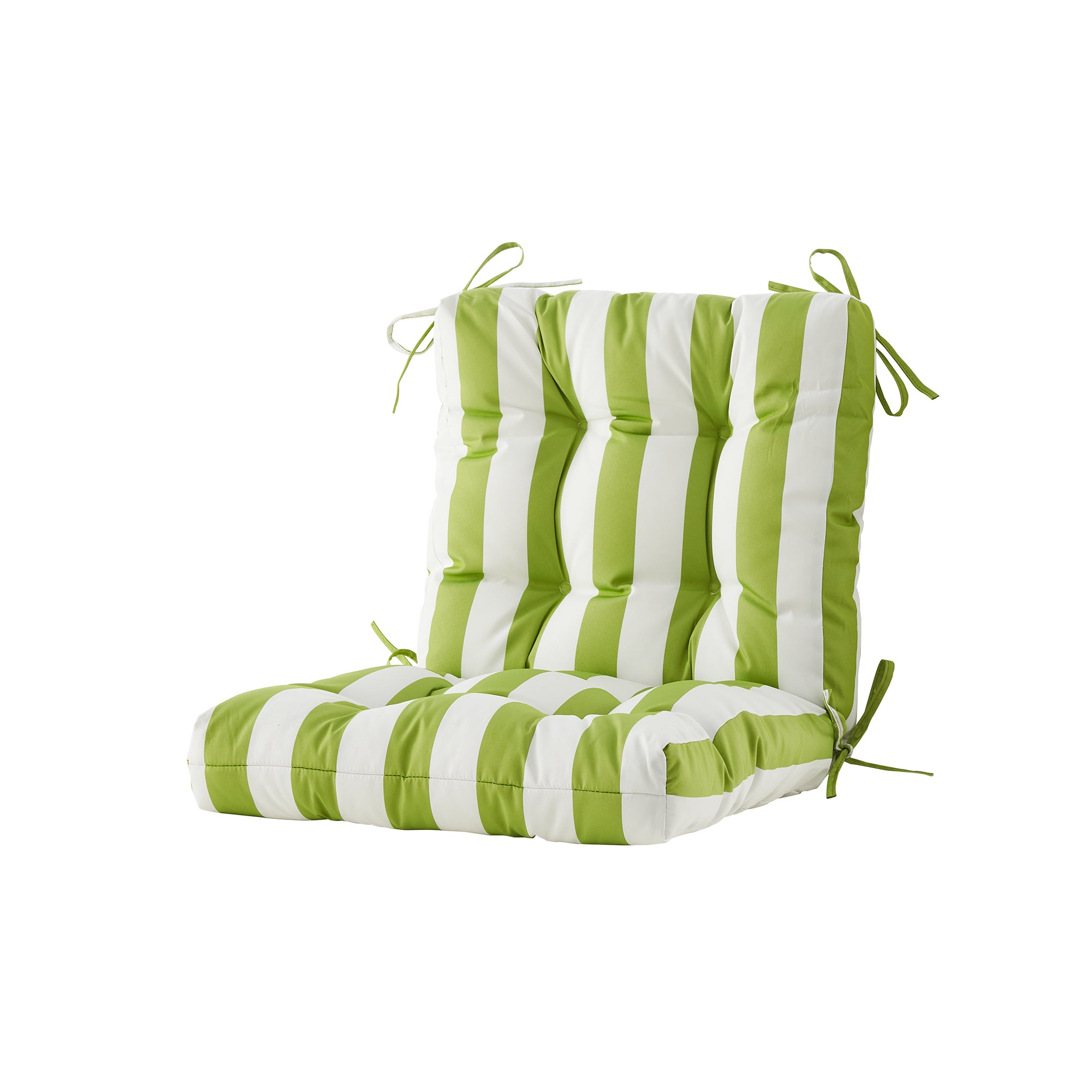 ARTPLAN Outdoor Chair Cushions,40"x20"x4",Low BackTufted Thick Outdoor Wicker Lawn Seat Cushion with Ties for Patio Furniture,Floral