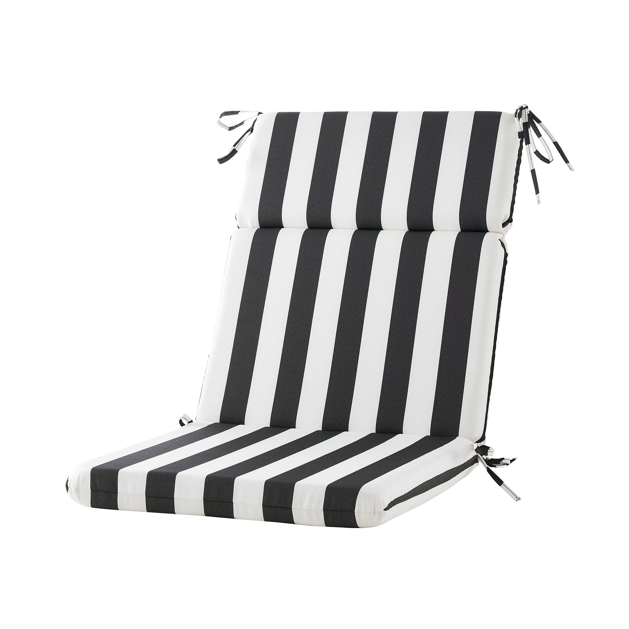 ARTPLAN Outdoor Chair Cushion,Seat & High Back Adirondack Rocking Wicker Chair Lawn Foam Cushion for Patio Furniture,45.5"x21"x3"