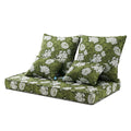 ARTPLAN Patio Bench Cushions Set of 5, Outdoor Sofa Cushions | All-Weather Fabric | Lumbar Support Pillows | Waterproof & Fade-Resistant for Sectionals