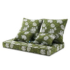 ARTPLAN Patio Bench Cushions Set of 5, Outdoor Sofa Cushions | All-Weather Fabric | Lumbar Support Pillows | Waterproof & Fade-Resistant for Sectionals