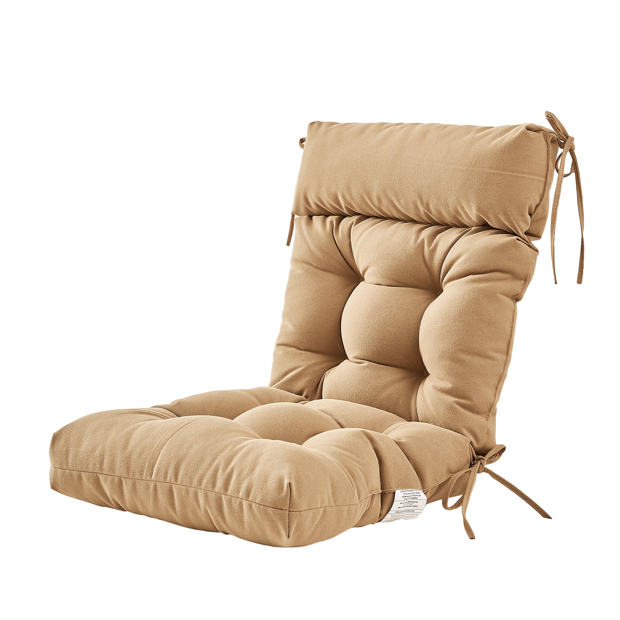 ARTPLAN Adirondack Outdoor Chair Cushion, All Weather Patio Cushion, Wicker Tufted Pillow for Patio Furniture