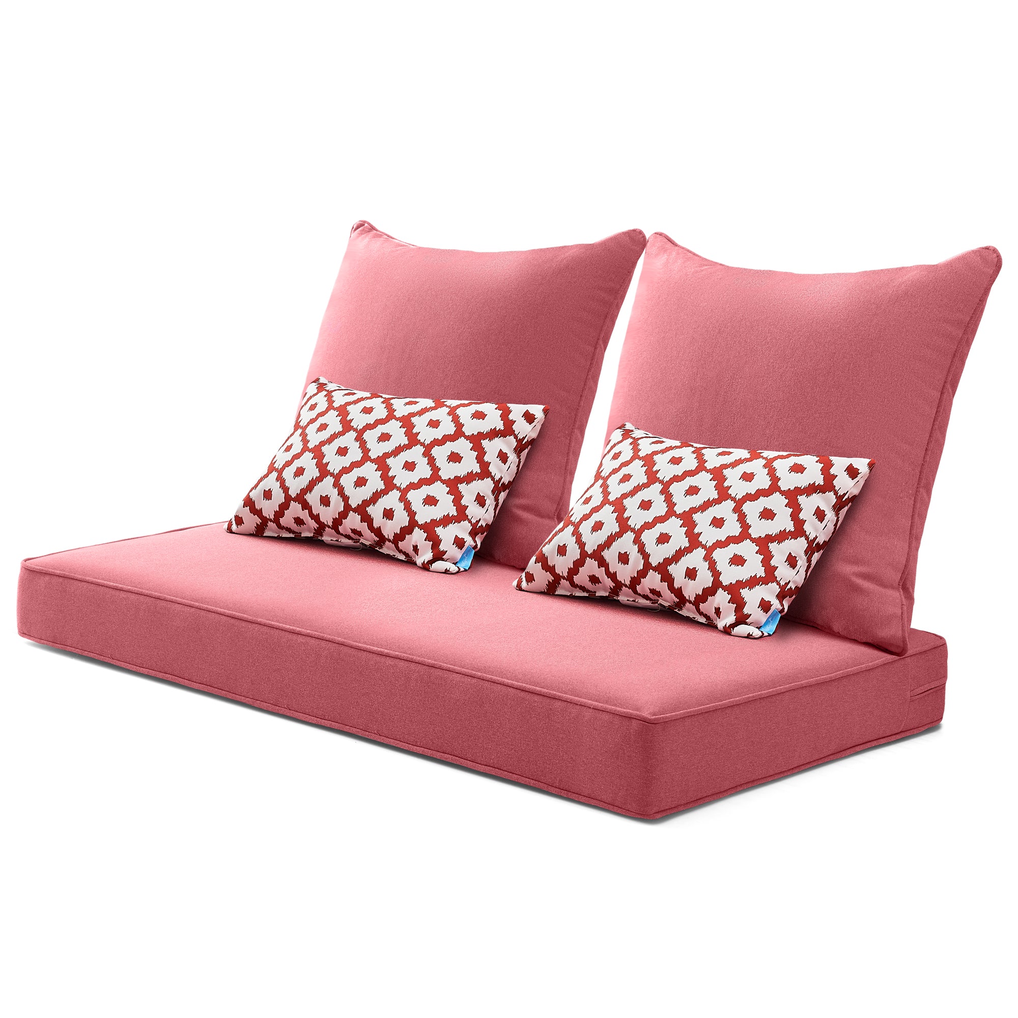 ARTPLAN Patio Bench Cushions Set of 5, Outdoor Sofa Cushions | All-Weather Fabric | Lumbar Support Pillows | Waterproof & Fade-Resistant for Sectionals