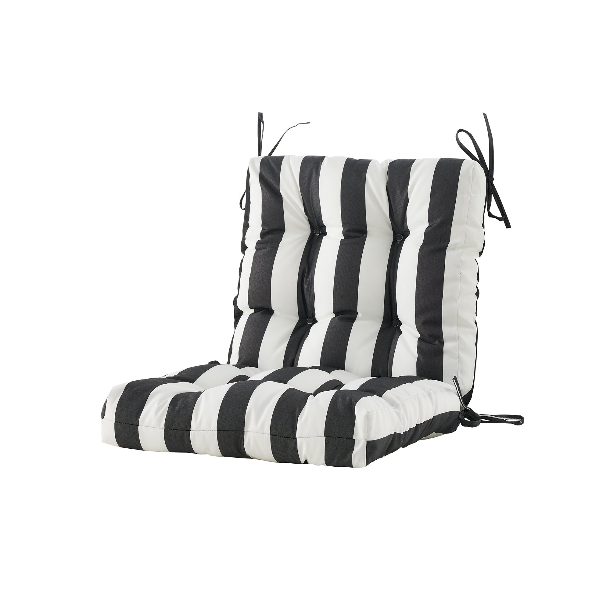ARTPLAN Outdoor Chair Cushions,40"x20"x4",Low BackTufted Thick Outdoor Wicker Lawn Seat Cushion with Ties for Patio Furniture,Floral