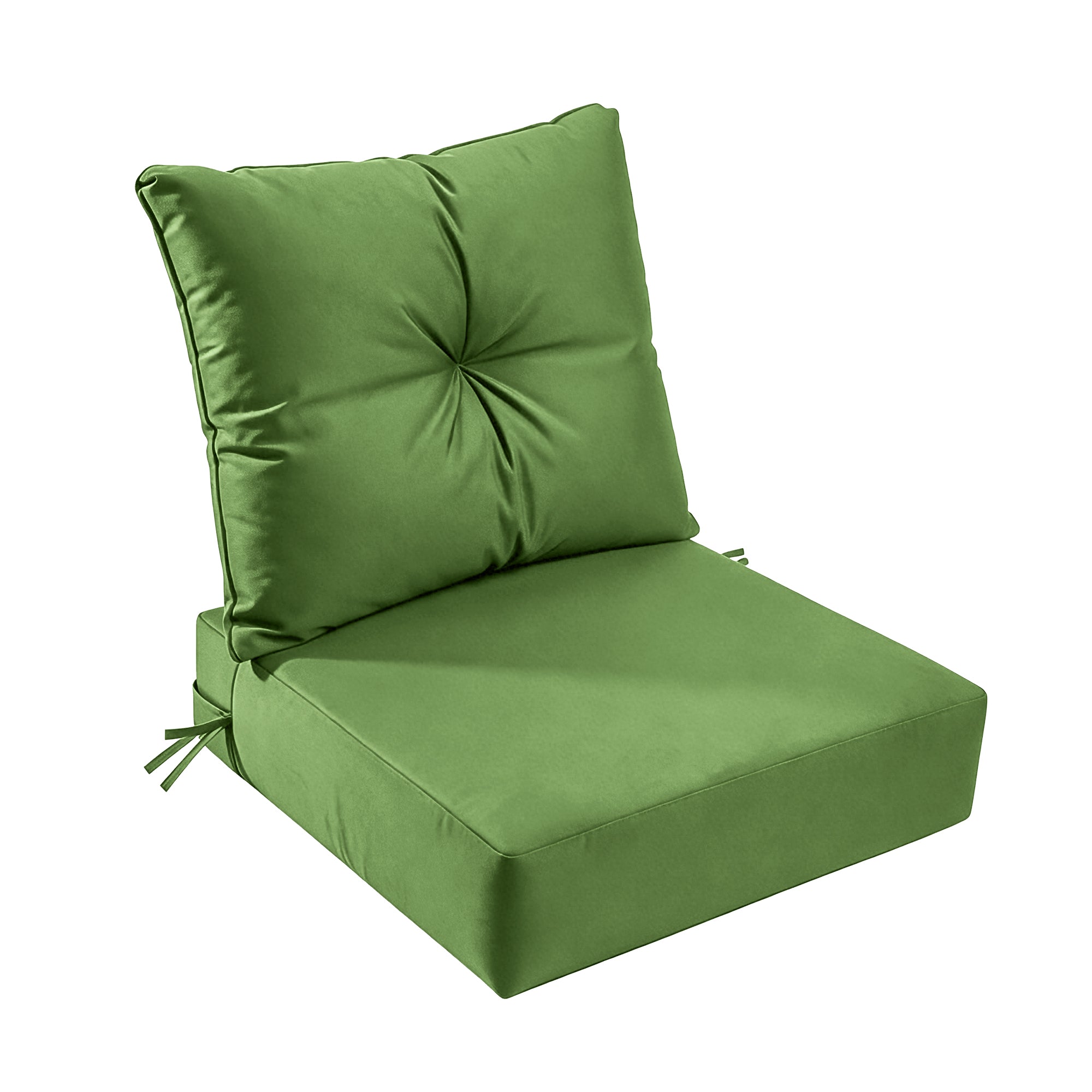 Outdoor Seat Cushion Set  24"W x 24"D x 4"T Waterproof & Fade Resistant Patio Furniture Cushions with Removable Zipper Cover, High-Resilience Foam for Chair Sofa Couch