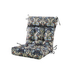 ARTPLAN Patio Chair Cushions Combined Seat and Back,Tufted Outdoor Swivel Chair Cushion with Tie,40"x20"x4"，Floral