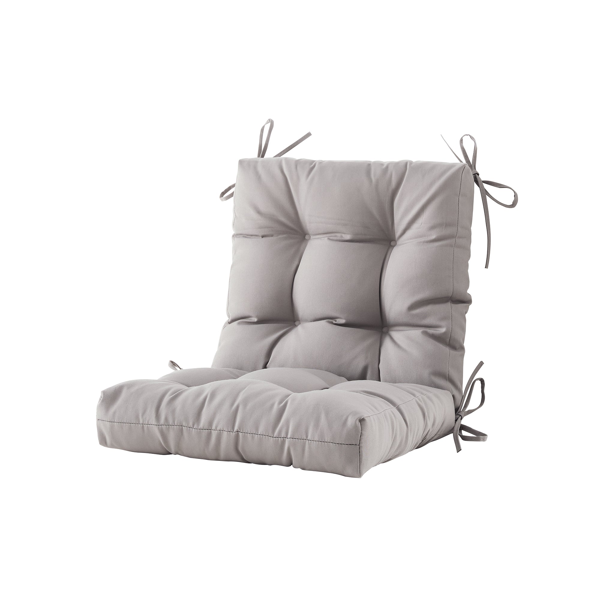 ARTPLAN Outdoor Chair Cushions,40"x20"x4",Low BackTufted Thick Outdoor Wicker Lawn Seat Cushion with Ties for Patio Furniture