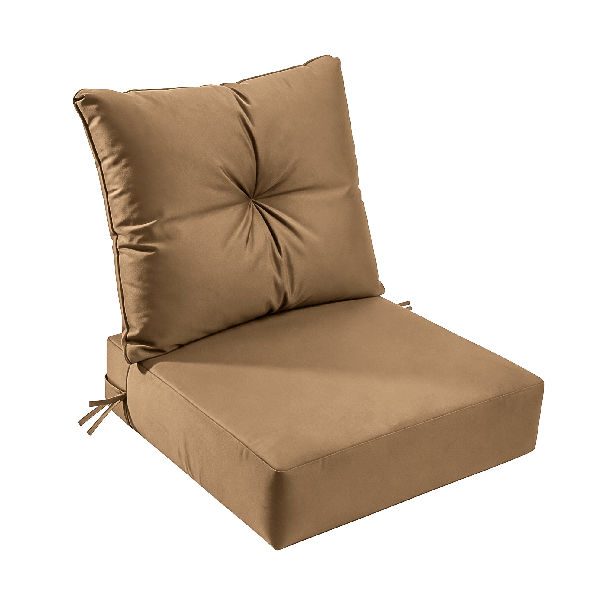 Outdoor Seat Cushion Set  24"W x 24"D x 4"T Waterproof & Fade Resistant Patio Furniture Cushions with Removable Zipper Cover, High-Resilience Foam for Chair Sofa Couch