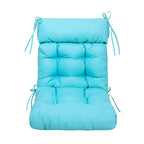 ARTPLAN Adirondack Outdoor Chair Cushion, All Weather Patio Cushion, Wicker Tufted Pillow for Patio Furniture