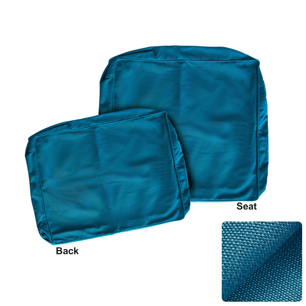 ARTPLAN Outdoor Deep Seat Slipcovers，Set of 2 24x24x6" 18x24 Olefin,Square Outdoor Cushion Cover, for Patio Funiture