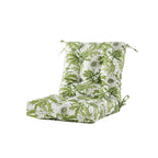 ARTPLAN Outdoor Chair Cushions,40"x20"x4",Low BackTufted Thick Outdoor Wicker Lawn Seat Cushion with Ties for Patio Furniture,Floral