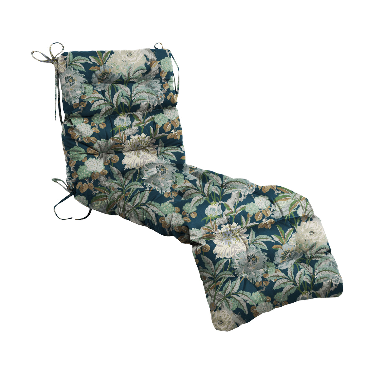 Outdoor Chaise Lounge Chair Cushion 72 x 22 x 4 Inches 100% Waterproof Polyester Patio Pool Lounge Chair Cushion for Outdoor Furniture with Ties