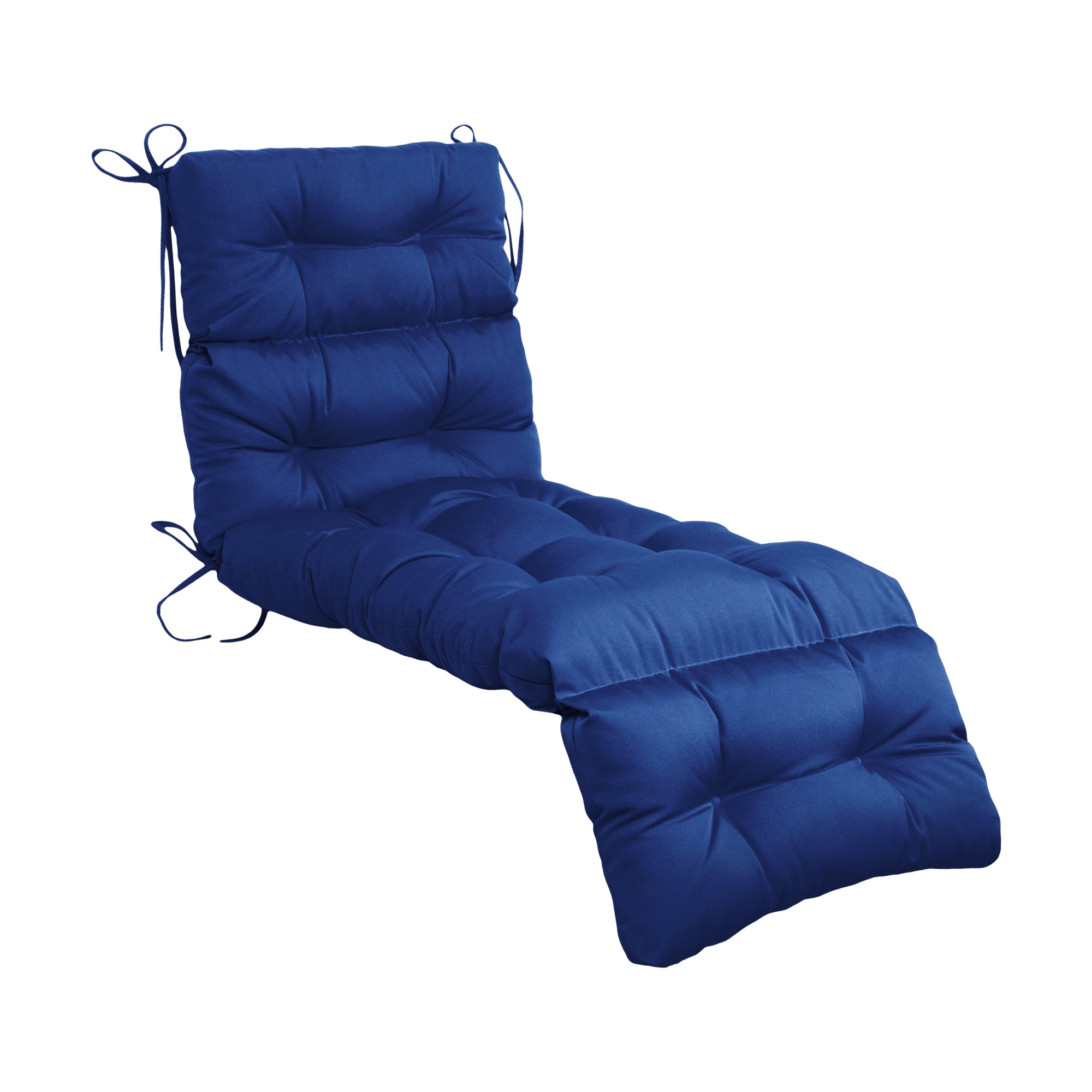Outdoor Chaise Lounge Chair Cushion 72 x 22 x 4 Inches 100% Waterproof Polyester Patio Pool Lounge Chair Cushion for Outdoor Furniture with Ties