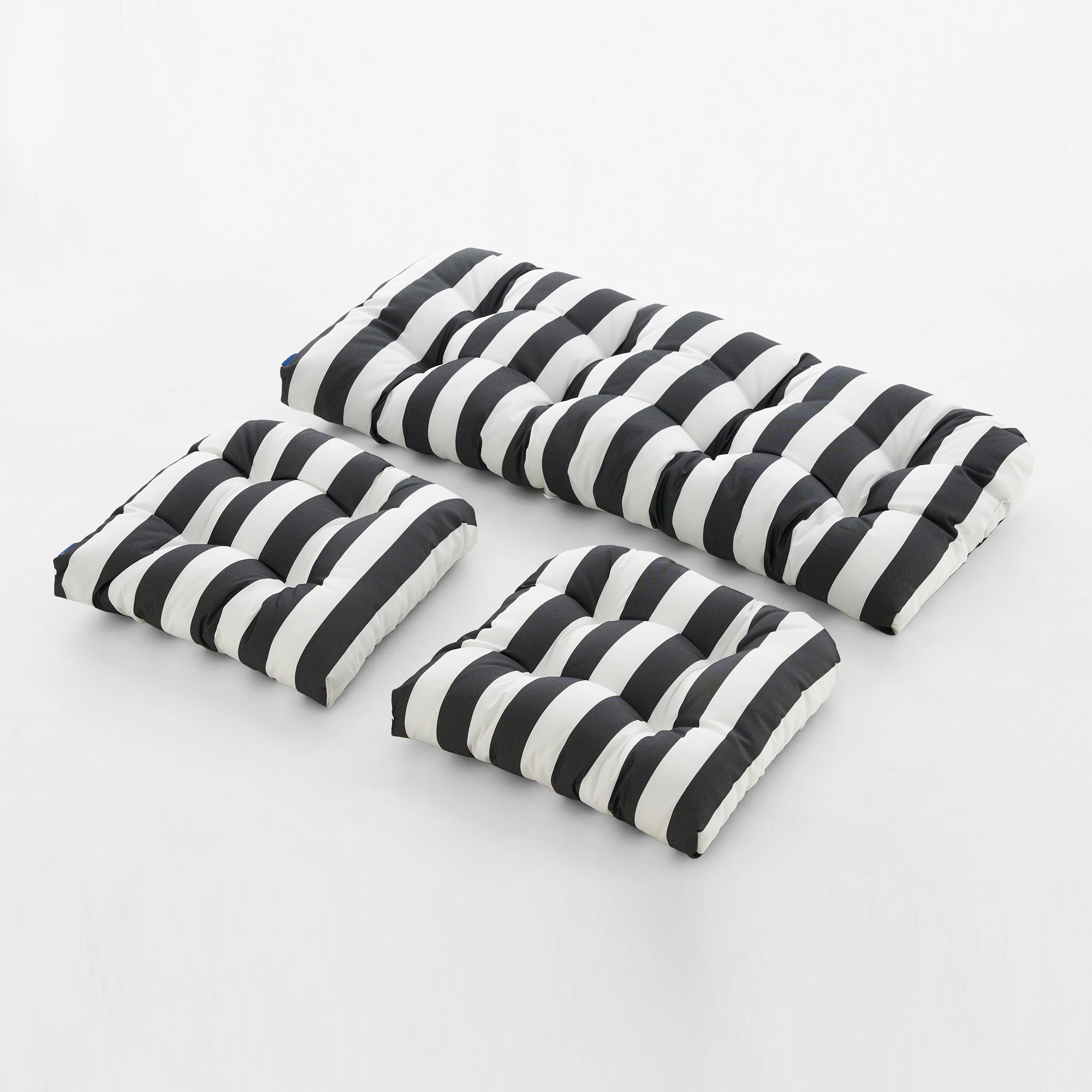 ARTPLAN Outdoor Chair Cushions,3 Piece Loveseat Outdoor Cushions Set,Tufted/Wicker Patio Cushion for Patio Furniture All Weather,44"x19"x5"