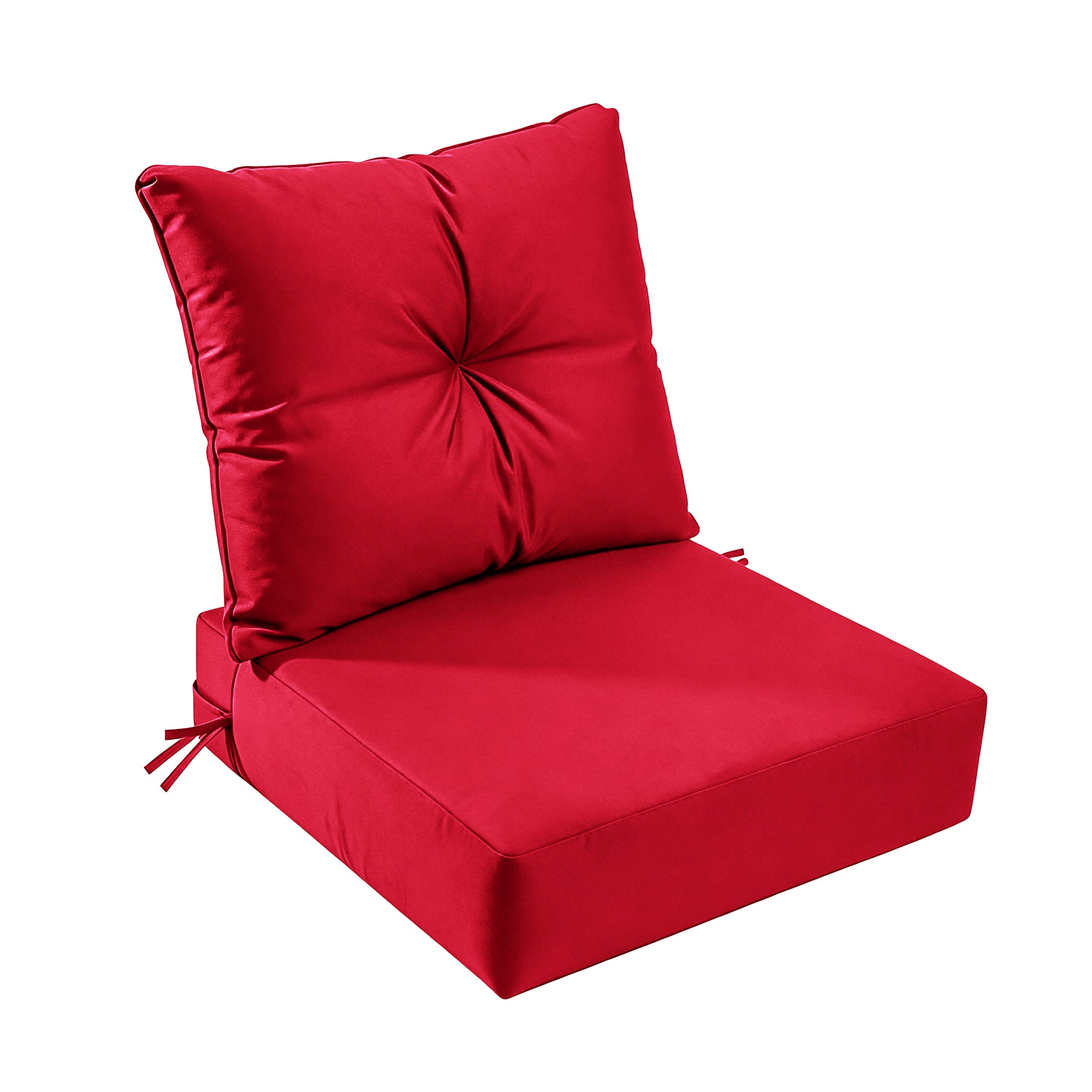 Outdoor Seat Cushion Set  24"W x 24"D x 4"T Waterproof & Fade Resistant Patio Furniture Cushions with Removable Zipper Cover, High-Resilience Foam for Chair Sofa Couch