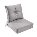 Outdoor Seat Cushion Set  24"W x 24"D x 4"T Waterproof & Fade Resistant Patio Furniture Cushions with Removable Zipper Cover, High-Resilience Foam for Chair Sofa Couch