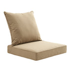 ARTPLAN 2-Piece Deep Seat Cushion Set with Backrest - Multiple Colors | All-Weather Outdoor Sofa Cushions for Sectionals & Patio Conversation Sets