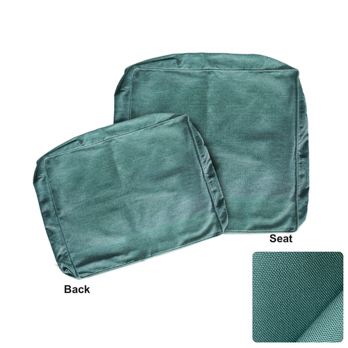 ARTPLAN Outdoor Deep Seat Slipcovers，Set of 2 24x24x6" 18x24 Olefin,Square Outdoor Cushion Cover, for Patio Funiture