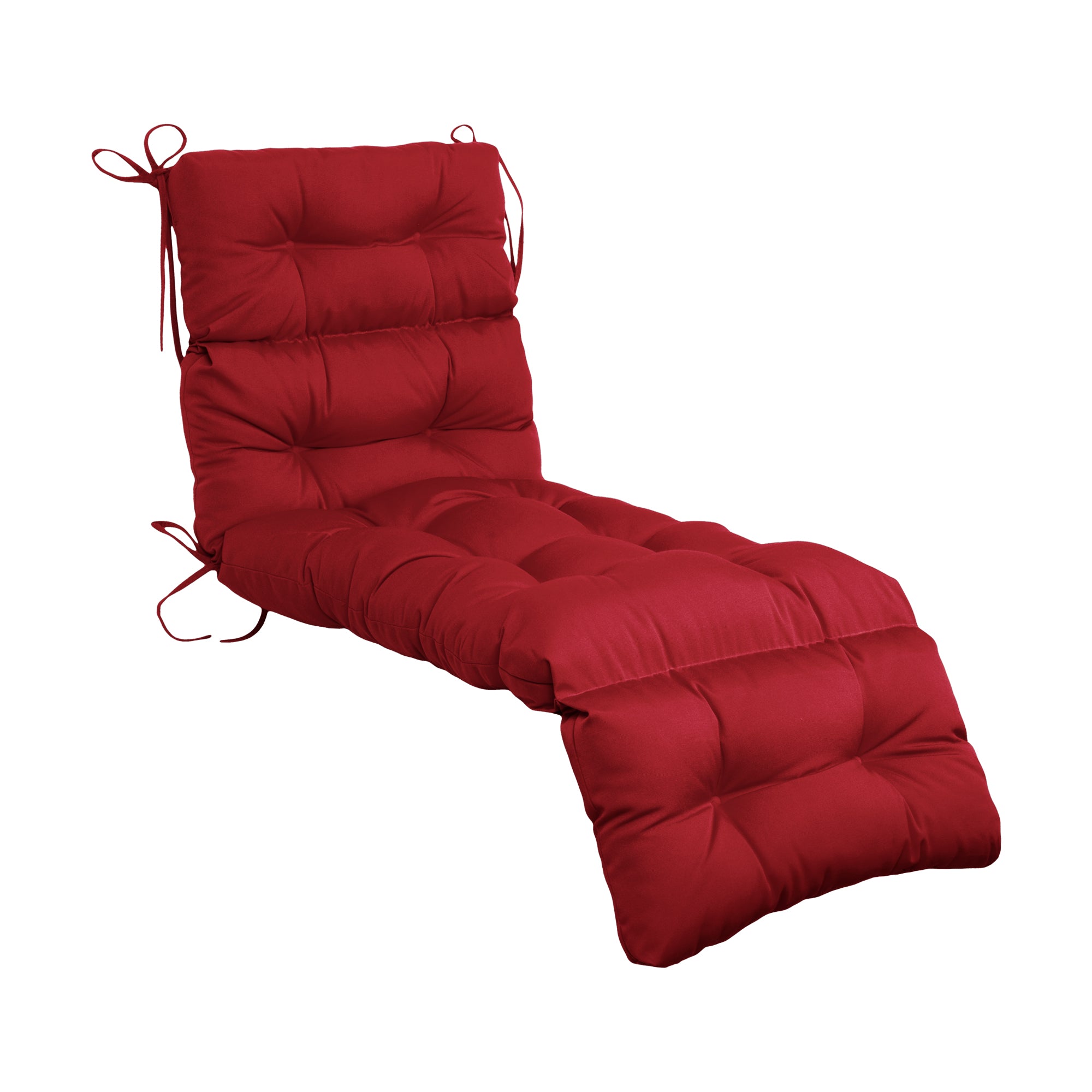 Outdoor Chaise Lounge Chair Cushion 72 x 22 x 4 Inches 100% Waterproof Polyester Patio Pool Lounge Chair Cushion for Outdoor Furniture with Ties