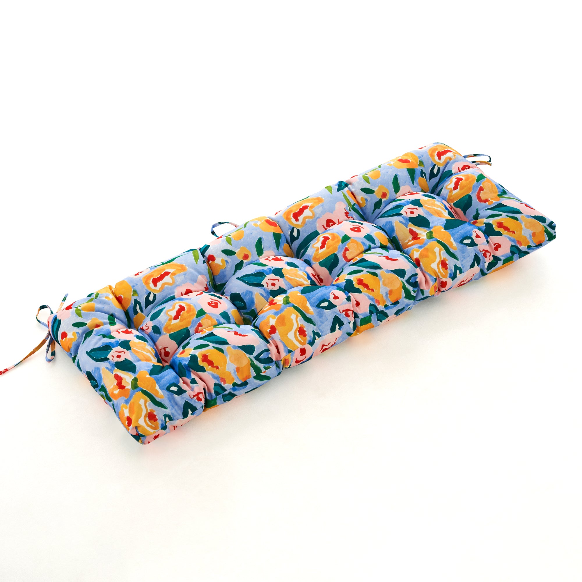 ARTPLAN Outdoor 48 Inch Bench Cushion Tufted for Outdoor Furniture, 48"x18"x4" Wicker Patio Loveseat Cushion All Weather