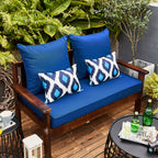 ARTPLAN Patio Bench Cushions Set of 5, Outdoor Sofa Cushions | All-Weather Fabric | Lumbar Support Pillows | Waterproof & Fade-Resistant for Sectionals
