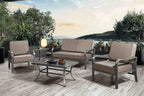 ARTPLAN Outdoor Cushions for Patio Furniture, 24x24x6" Thick Seat Cushion Set, Fade Resistant, Deep Seat Bottom and Back Cushion with Removable Cover