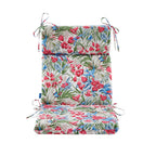 ARTPLAN Outdoor Chair Cushion,Seat & High Back Adirondack Rocking Wicker Chair Lawn Foam Cushion for Patio Furniture,45.5"x21"x3"