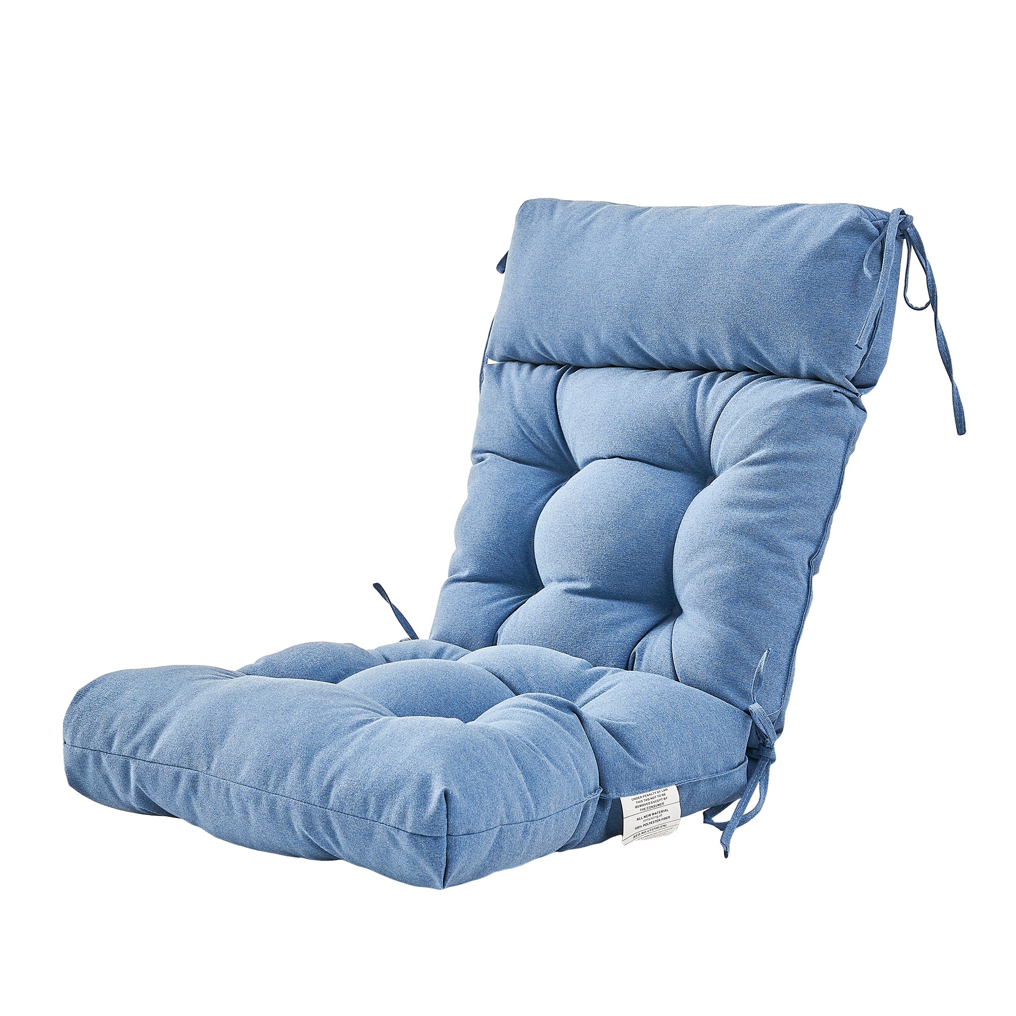 ARTPLAN Adirondack Outdoor Chair Cushion, All Weather Patio Cushion, Wicker Tufted Pillow for Patio Furniture