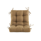 ARTPLAN Outdoor Chair Cushions,40"x20"x4",Low BackTufted Thick Outdoor Wicker Lawn Seat Cushion with Ties for Patio Furniture