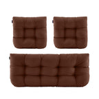 ARTPLAN Outdoor Chair Cushions,3 Piece Loveseat Outdoor Cushions Set,Tufted/Wicker Patio Cushion for Patio Furniture All Weather,44"x19"x5"