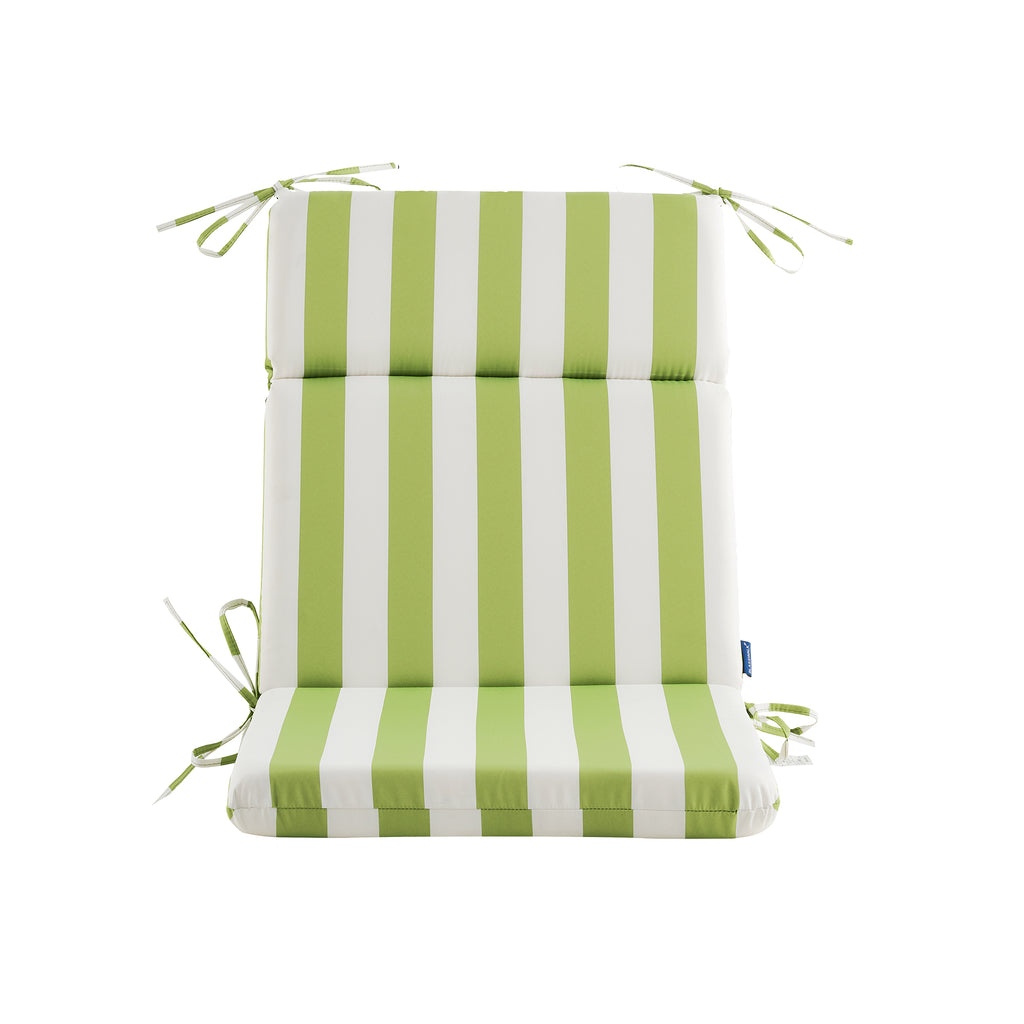 ARTPLAN Outdoor Chair Cushion,Seat & High Back Adirondack Rocking Wicker Chair Lawn Foam Cushion for Patio Furniture,45.5"x21"x3"