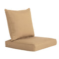 ARTPLAN 2-Piece Deep Seat Cushion Set with Backrest - Multiple Colors | All-Weather Outdoor Sofa Cushions for Sectionals & Patio Conversation Sets