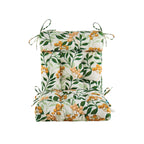 ARTPLAN Patio Chair Cushions Combined Seat and Back,Tufted Outdoor Swivel Chair Cushion with Tie,40"x20"x4"，Floral