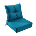 Outdoor Seat Cushion Set  24"W x 24"D x 4"T Waterproof & Fade Resistant Patio Furniture Cushions with Removable Zipper Cover, High-Resilience Foam for Chair Sofa Couch