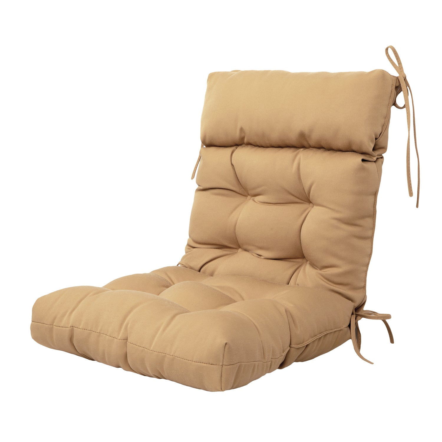 ARTPLAN Adirondack Outdoor Chair Cushion, All Weather Patio Cushion, Wicker Tufted Pillow for Patio Furniture
