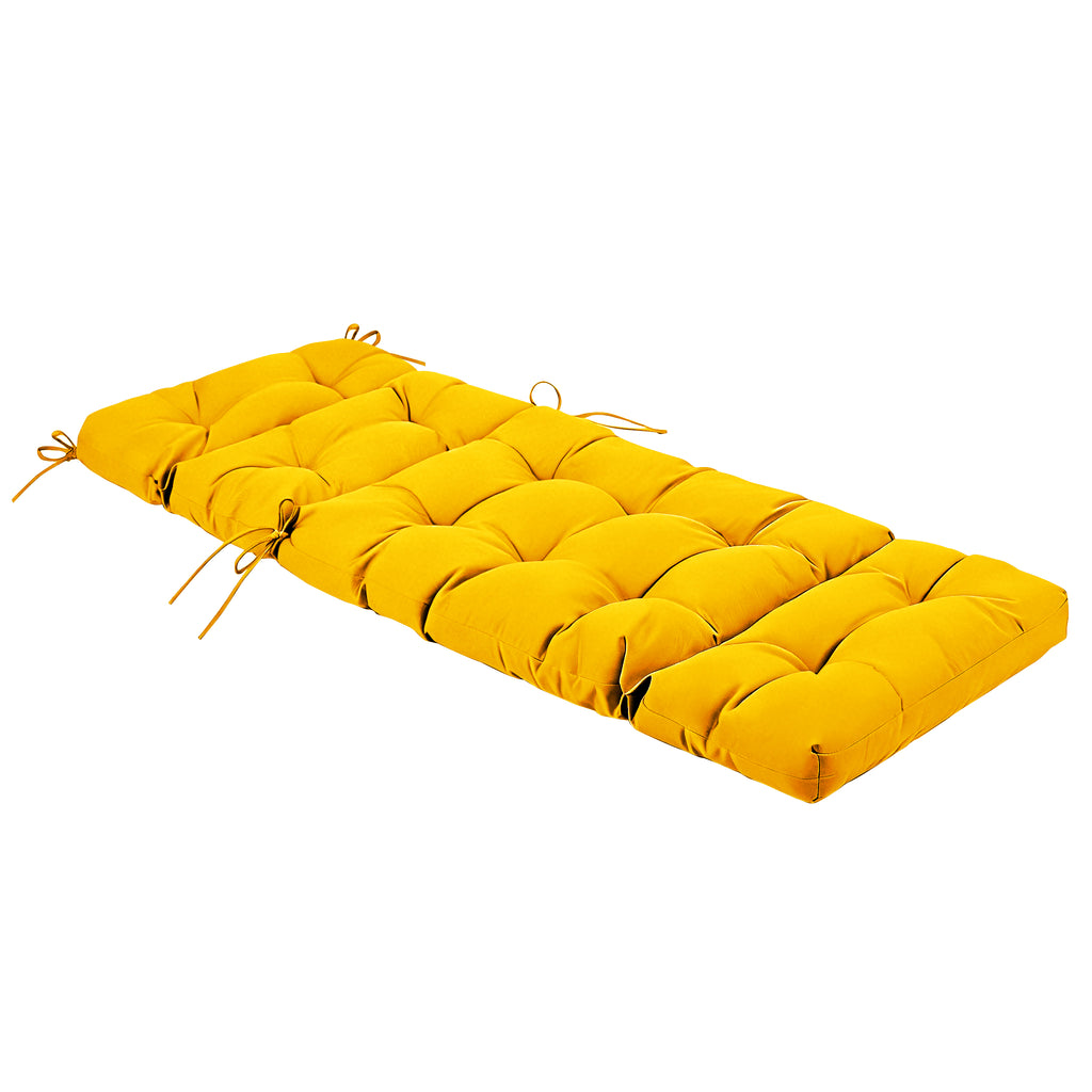 Outdoor Chaise Lounge Chair Cushion 72 x 22 x 4 Inches 100% Waterproof Polyester Patio Pool Lounge Chair Cushion for Outdoor Furniture with Ties