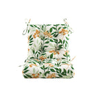 ARTPLAN Patio Chair Cushions Combined Seat and Back,Tufted Outdoor Swivel Chair Cushion with Tie,40"x20"x4",Floral